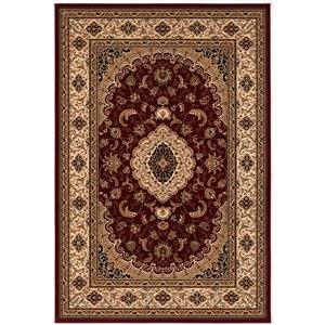 Rug Branch Traditional Persian  Red Beige Indoor Area Rug - 6x9