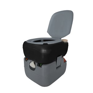 Reliance Flush N Go Electric Portable Toilet - 12-L - Gray/Black