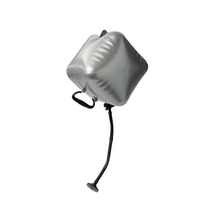 Douche portative à jet solaire de Reliance, polyéthylène, gris, paquet de 2