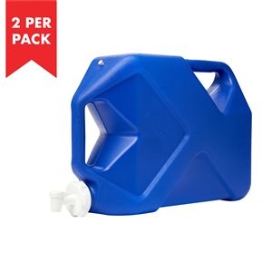 Reliance Jumbo Tainer 7 gal. Water Container - High-Density Polyethylene - 2/Pack