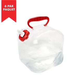 Réservoir d'eau "Fold-A-Carrier" de Reliance en sac, 2,6 gal, polyéthylène, paquet de 6