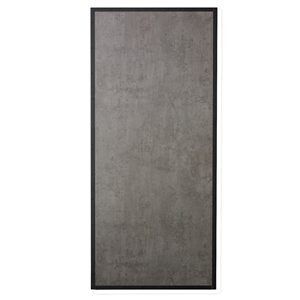 Porte de grange préfinie en MDF de Colonial Elegance, 33 po x 84 po, gris béton
