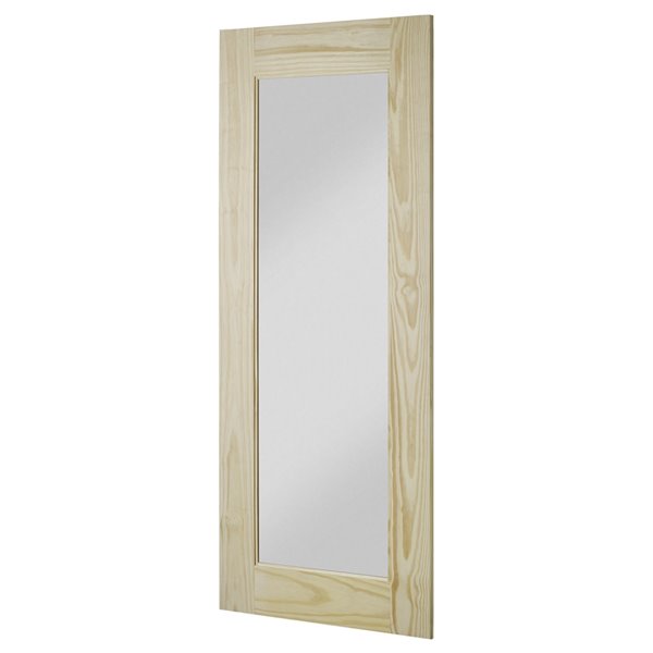 Colonial Elegance Reflex Unfinished Wood Barn Door - Pine - 37-in x 84-in - Natural