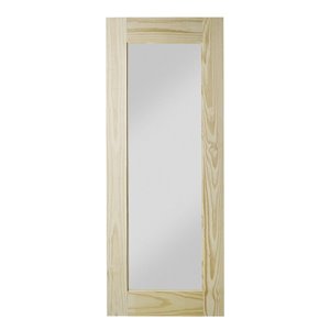 Colonial Elegance Reflex Unfinished Wood Barn Door - Pine - 33-in x 84-in - Natural