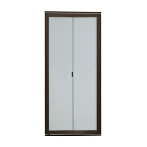 Colonial Elegance 1-Lite MDF Bilfod Closet Door with Mounting Hardware - 24-in x 80-in - Mocha