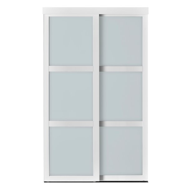 Lite Mdf Sliding Closet Door, Bifold Mirror Closet Doors 60 X 80