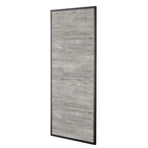 Colonial Elegance Prefinished MDF Barn Door - 37-in x 84-in - Grey