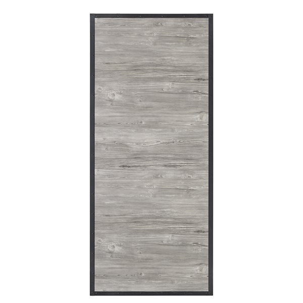 Colonial Elegance Prefinished MDF Barn Door - 37-in x 84-in - Grey