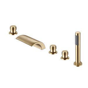 Robinet de baignoire Celeste de Jade Bath, or brossé, 5 mcx