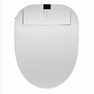 Siège de toilette à bidet électronique Electra de Jade Bath, allongé, blanc