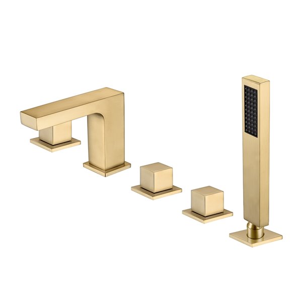 5 piece bathtub faucet