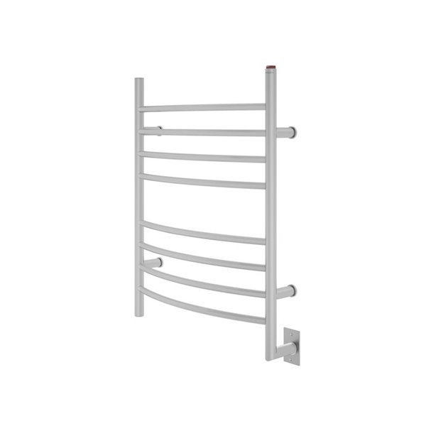 Ancona Comfort 8 Ova Hardwire Towel Warmer with Digital Wall Timer - Brushed Nickel