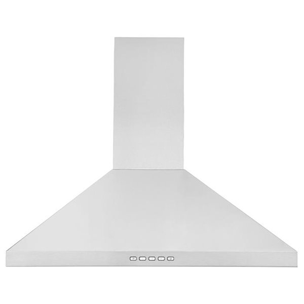 Ancona 30-in Convertible Wall-Mounted Pyramid Range Hood - 600 CFM - Stainless Steel