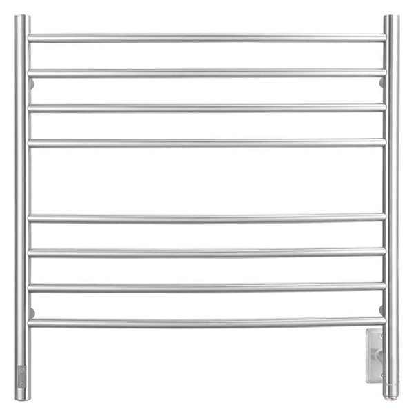 Ancona Arezzo OBT 8 Bar Towel Warmer with On Board Timer Brushed