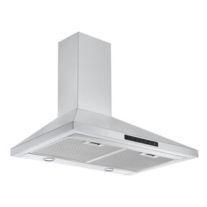 Hotte pyramidale murale avec veilleuse Ancona WTNL430, 30 po, 560 PCM, inox
