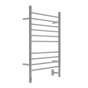 Porte-serviettes chauffant Argenta Dual de Ancona avec minuterie intégrée, 10 barres, poli
