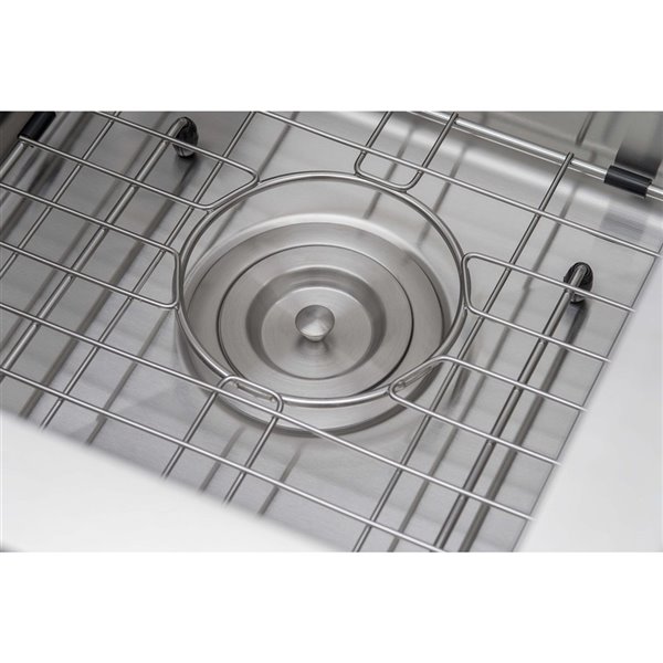 Ancona Prestige Undermount 60/40 Double Bowl Kitchen Sink - 32-in x 18-in - Stainless Steel