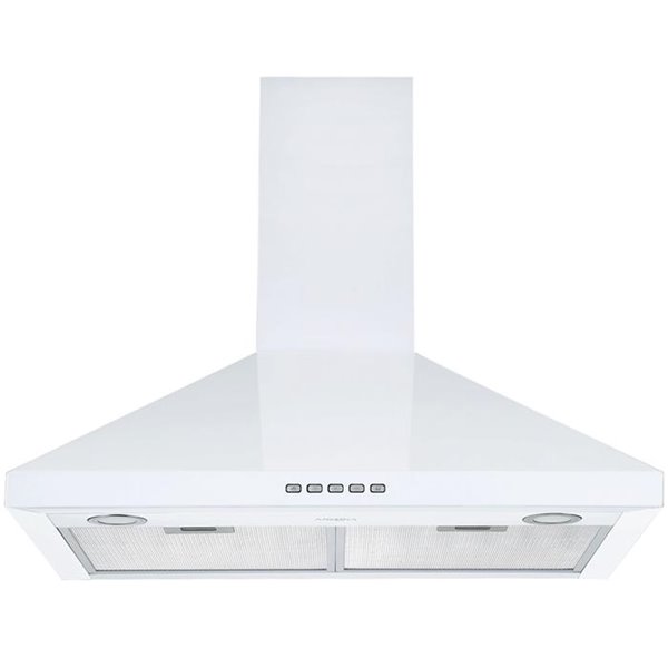 Ancona 440 CFM 30-in White Convertible Wall-Mounted Pyramid Range Hood