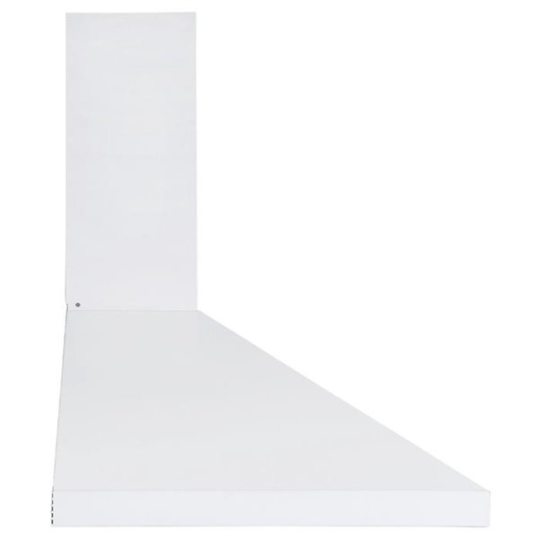 Ancona 440 CFM 30-in White Convertible Wall-Mounted Pyramid Range Hood