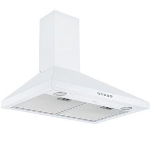 Ancona 30-in Convertible Wall-Mounted Pyramid Range Hood - 440 CFM - White
