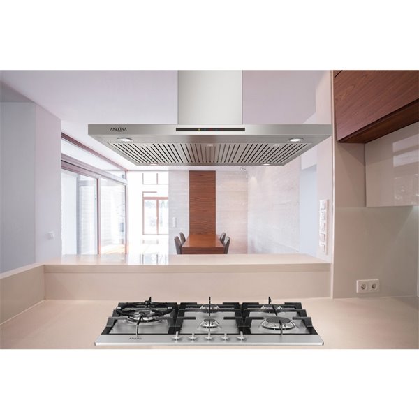 Ancona island store range hood