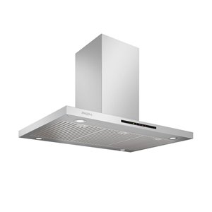 Ancona IRE636 36-in Elite Convertible Island Mount Range Hood with LED lights
