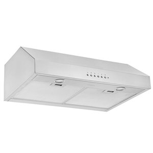 Ancona UCDI430 30-in Under-Cabinet Range Hood with Night Light Feature - Stainless Steel