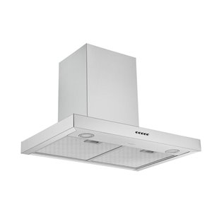 Ancona 30-in Convertible Wall-Mounted Rectangular Range Hood - 440 CFM - Stainless Steel