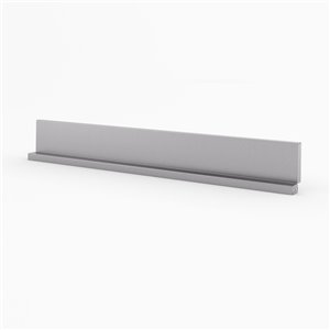 Inoxia Dado Metal Self-Adhesive Range Backsplash - 4.25-in x 4.25-in - Stainless Steel