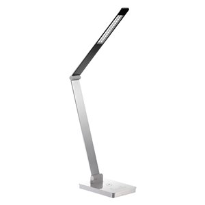 Royal Sovereign Touch Desk Lamps with USB charging port - Silver