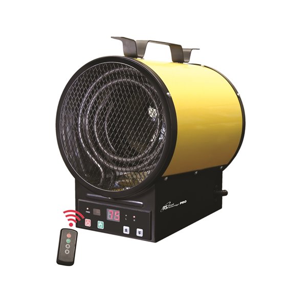 Royaume-Uni / eu Plug Garage Chambre Chauffage de bureau Thermostat  réglable avec minuterie de 2 heures 2 vitesses de ventilateur
