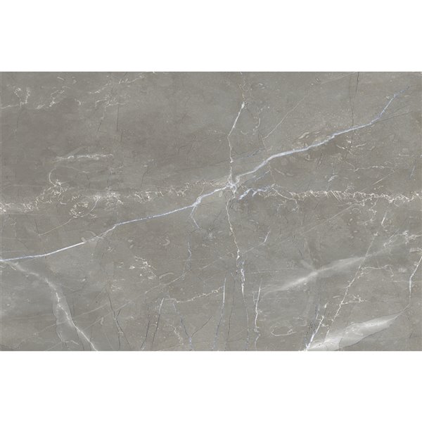 Mono Serra Porcelain Tile 15-in x 30-in Marmi Gray 13.24 sq. ft. / case (4 pcs / case)