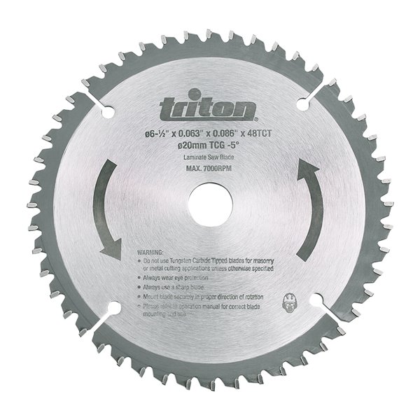 Triton TTS48T 48 Teeth TCG Circular Saw Blade - 6.5-in