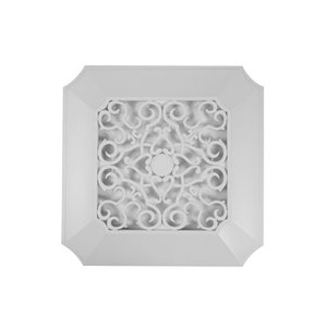Panasonic Designer Replacement Bathroom Grille - 14.2-in - Square - White