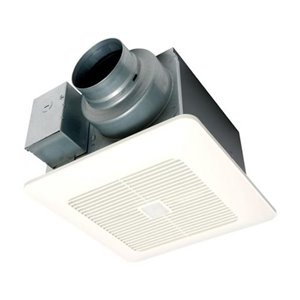 Ventilateur de salle de bain intelligent Précision WhisperSense DC de Panasonic, 110 pcm, blanc
