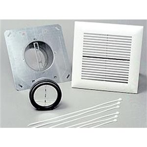 Panasonic WhisperLine Installation Kit for Bathroom - 6-in - Single Inlet