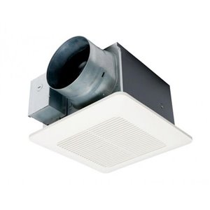Ventilateur de salle de bain WhisperCeiling DC de Panasonica vec sélecteur de débit d'air, 110-150 pcm, blanc