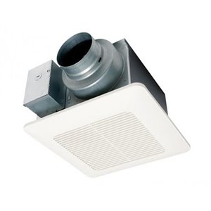 Ventilateur de salle de bain WhisperCeiling DC de Panasonic avec sélecteur de débit d'air, 50-110 pcm, blanc
