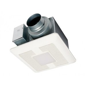 Ventilateur de salle de bain DEL WhisperCeiling DC de Panasonic avec sélecteur de débit d'air, 110 pcm , blanc