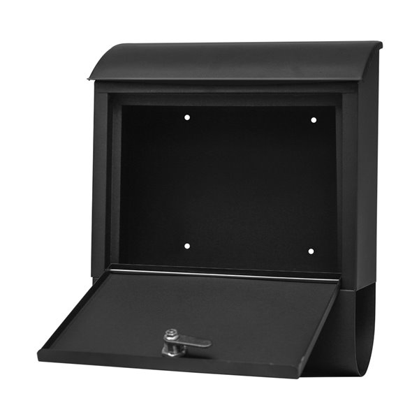 Fine Art Lighting Ltd. Wall Mounted Mailbox Black Sand Grain - 4.5-in x 13.5-in x 11.5-in