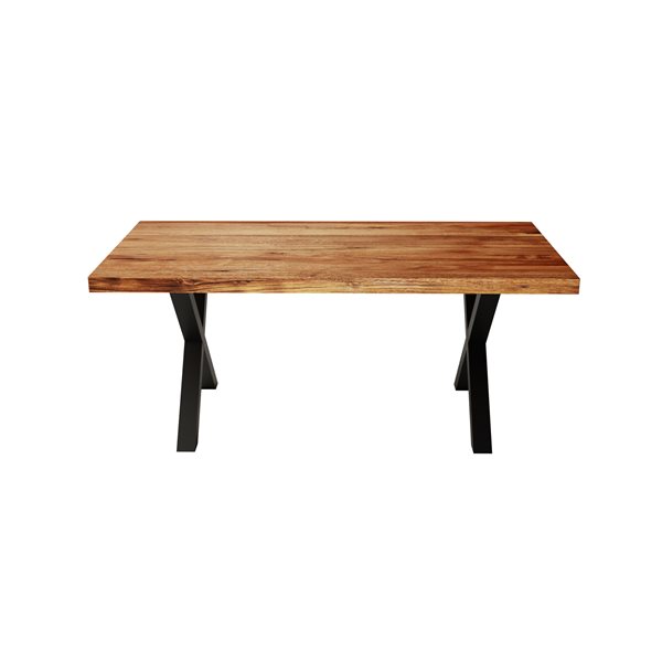 Table de salle à manger ZEN par MobX acacia gris 70 po x 36 po