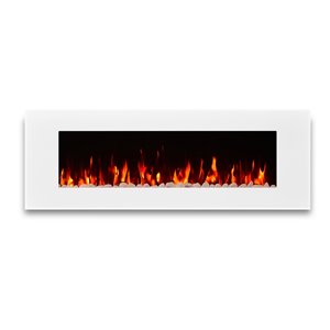Foyer électrique à air forcé DiNatale de Real Flame, 50 po de large, blanc