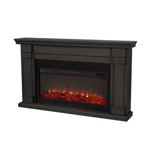Real Flame Carlisle 64-in W Gray Fan-Forced Electric Fireplace