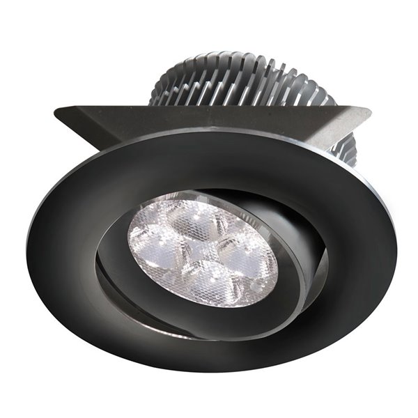 Dainolite Signature Adjustable Mini LED Pot Light in Black 460 Lumens - 3.40-in