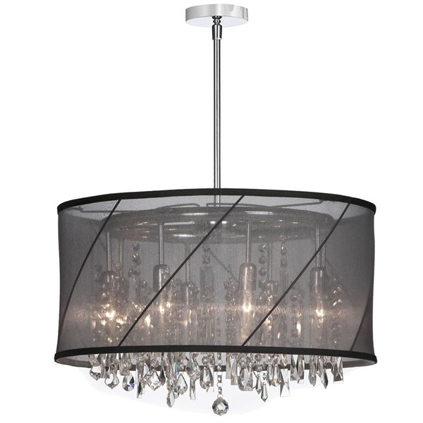 dainolite 5 light crystal chandelier