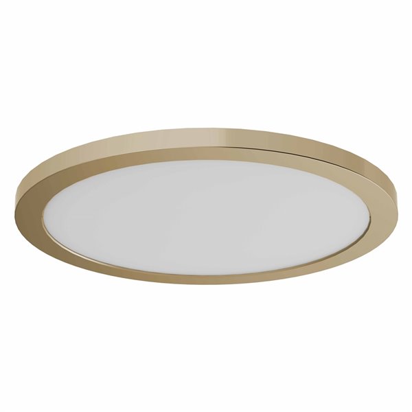 DVI Avro 1-Light Contemporary Ceiling Light - 12-in - Brass
