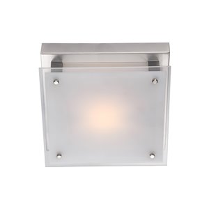 DVI Helios 1-Light Contemporary Ceiling Light - 10-in - Chrome