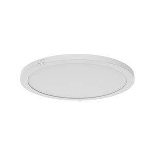 DVI Dehavilland 1-Light Contemporary Ceiling Light - 12-in - Matte White