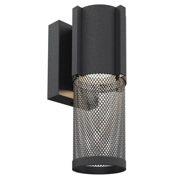 DVI Gastown Hardwired Outdoor Wall Sconce - 13.75-in - Black