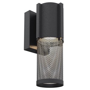 DVI Gastown Hardwired Outdoor Wall Sconce - 13.75-in - Black